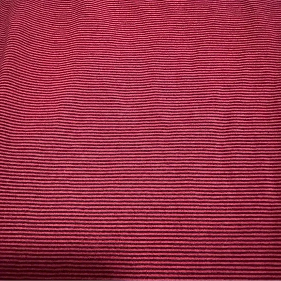 Free People Penelope Red Stripe Puff Sleeve Stretch Knit Top Size Small - Picture 4 of 10